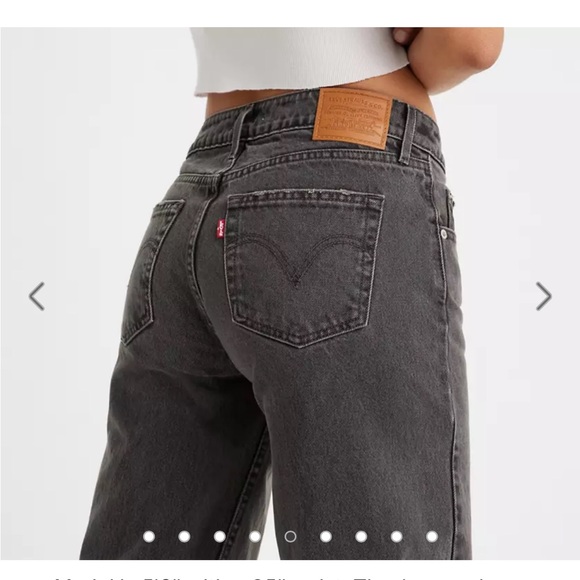Levi’s low loose jeans in black size 24 - Picture 1 of 2